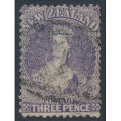 NEW ZEALAND - 1867 3d lilac QV Chalon, perf. 12½, star watermark, used – SG # 117