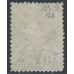 NEW ZEALAND - 1864 1/- green QV Chalon, perf. 12½, star watermark, used – SG # 124