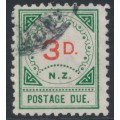 NEW ZEALAND - 1900 3d vermilion/green Postage Due, used – SG # D12