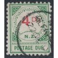 NEW ZEALAND - 1899 4d vermilion/green Postage Due, used – SG # D16