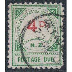 NEW ZEALAND - 1899 4d vermilion/green Postage Due, used – SG # D16