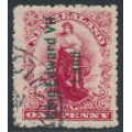 NEW ZEALAND - 1908 1d red Universal, o/p King Edward VII Land, used – SG # A1 