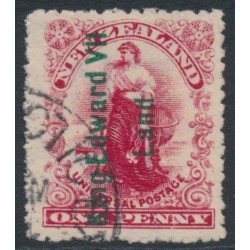 NEW ZEALAND - 1908 1d red Universal, o/p King Edward VII Land, used – SG # A1 