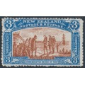 NEW ZEALAND - 1906 3d brown/blue NZ Exhibition, MNG – SG # 372