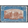 NEW ZEALAND - 1906 3d brown/blue NZ Exhibition, MNG – SG # 372