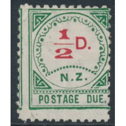 NEW ZEALAND - 1899 ½d carmine/green Postage Due, MH – SG # D1