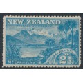 NEW ZEALAND - 1898 2½d blue Lake Wakitipu, no watermark, perf. 15, MH – SG # 249
