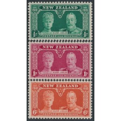 NEW ZEALAND - 1935 ½d to 6d KGV Silver Jubilee set of 3, MNH – SG # 573-575