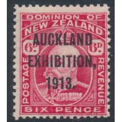 NEW ZEALAND - 1913 6d red KEVII, Auckland Exhibition overprint, MH – SG # 415