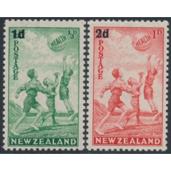 NEW ZEALAND - 1939 Health Stamp overprints set of 2, MNH – SG # 611-612