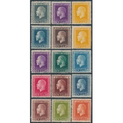 NEW ZEALAND - 1915 1½d to 1/- KGV definitives set of 15, MH – SG # 416-430