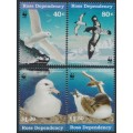 ROSS DEPENDENCY - 1997 40c to $1.50 Sea-Birds WWF issue set of 4, MNH – SG # 44-47