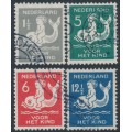 NETHERLANDS - 1929 Voor het Kind set of 4, used – NVPH # 225-228