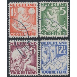 NETHERLANDS - 1930 Voor het Kind set of 4, used – NVPH # 232-235