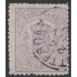 NETHERLANDS - 1870 2½c pale violet Coat of Arms, perf. 13¼, used – NVPH # 18C
