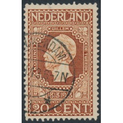 NETHERLANDS - 1913 20c brown Jubilee, perf. 11½:11½, used – NVPH # 95B