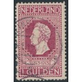 NETHERLANDS - 1913 1G purple-red Jubilee, perf. 11½:11½, used – NVPH # 98B