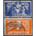 NETHERLANDS - 1923 Artists’ Welfare set of 2, used – NVPH # 134-135