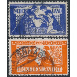 NETHERLANDS - 1923 Artists’ Welfare set of 2, used – NVPH # 134-135