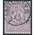 NETHERLANDS - 1884 4G violet Postbewijszegel, used – NVPH # PW5