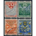 NETHERLANDS - 1926 Voor het Kind set of 4 with coil perforations, used – NVPH # R74-R77