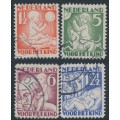 NETHERLANDS - 1930 Voor het Kind set of 4, used – NVPH # 232-235