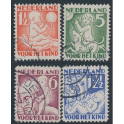 NETHERLANDS - 1930 Voor het Kind set of 4, used – NVPH # 232-235