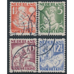 NETHERLANDS - 1930 Voor het Kind set of 4, coil perforations, used – NVPH # R86-R89