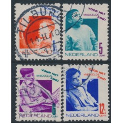 NETHERLANDS - 1931 Voor het Kind set of 4, coil perforations, used – NVPH # R90-R93