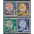 NETHERLANDS - 1933 Voor het Kind set of 4 with coil perforations, used – NVPH # R98-R101