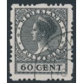 NETHERLANDS - 1934 60c black Queen, rings watermark, coil perf. four sides, used – NVPH # R56