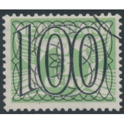 NETHERLANDS - 1940 100c Numeral overprint on 3c green Numeral & Dove, used – NVPH # 371