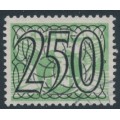 NETHERLANDS - 1940 250c Numeral overprint on 3c green Numeral & Dove, used – NVPH # 372