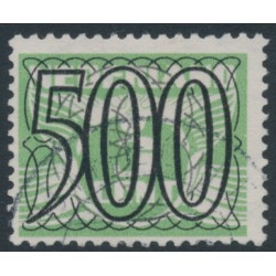 NETHERLANDS - 1940 500c Numeral overprint on 3c green Numeral & Dove, used – NVPH # 373
