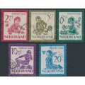 NETHERLANDS - 1950 Voor het Kind set of 5, used – NVPH # 563-567