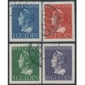 NETHERLANDS - 1946 1G to 10G Queen Wilhelmina set of 4, used – NVPH # 346-349