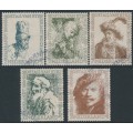 NETHERLANDS - 1956 Summer Stamps (Art) set of 5, used – NVPH # 671-675