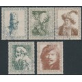 NETHERLANDS - 1956 Summer Stamps (Art) set of 5, used – NVPH # 671-675