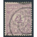 NETHERLANDS - 1884 4G violet Postbewijszegel, used – NVPH # PW5