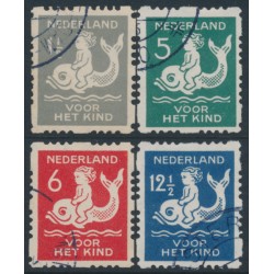 NETHERLANDS - 1929 Voor het Kind set of 4, coil perforations, used – NVPH # R82-R85