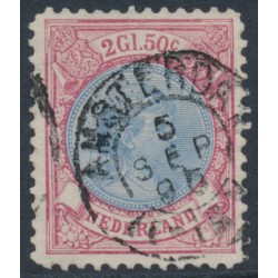 NETHERLANDS - 1893 2½Gld red/blue Princess Wilhelmina, perf. 11½:11½, used – NVPH # 47A