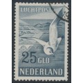 NETHERLANDS - 1951 25G grey-blue Seagull airmail, used – NVPH # LP13