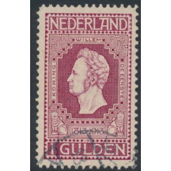 NETHERLANDS - 1913 1G purple-red Jubilee, perf. 11½:11½, used – NVPH # 98B