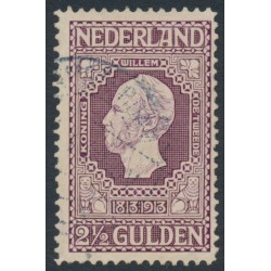 NETHERLANDS - 1913 2½G violet Jubilee, perf. 11½:11, used – NVPH # 99A