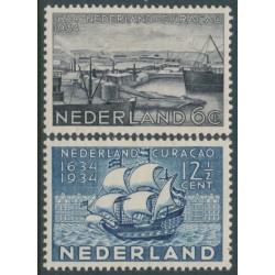 NETHERLANDS - 1934 6c & 12½c Curaçao Anniversary set of 2, MH – NVPH # 267-268