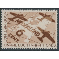 NETHERLANDS - 1935 6c+4c brown National Air Fund, mint hinged – NVPH # 278