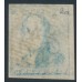 BELGIUM - 1849 20c blue King Leopold I, boxed watermark, used – Michel # 2a