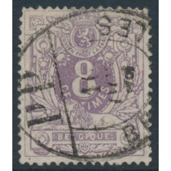 BELGIUM - 1870 8c dull lilac Numeral, used – Michel # 26Aa