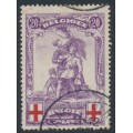 BELGIUM - 1914 20c+20c violet/red Red Cross issue, used – Michel # 106