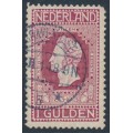 NETHERLANDS - 1913 1G purple-red Jubilee, perf. 11½:11, used – NVPH # 98A